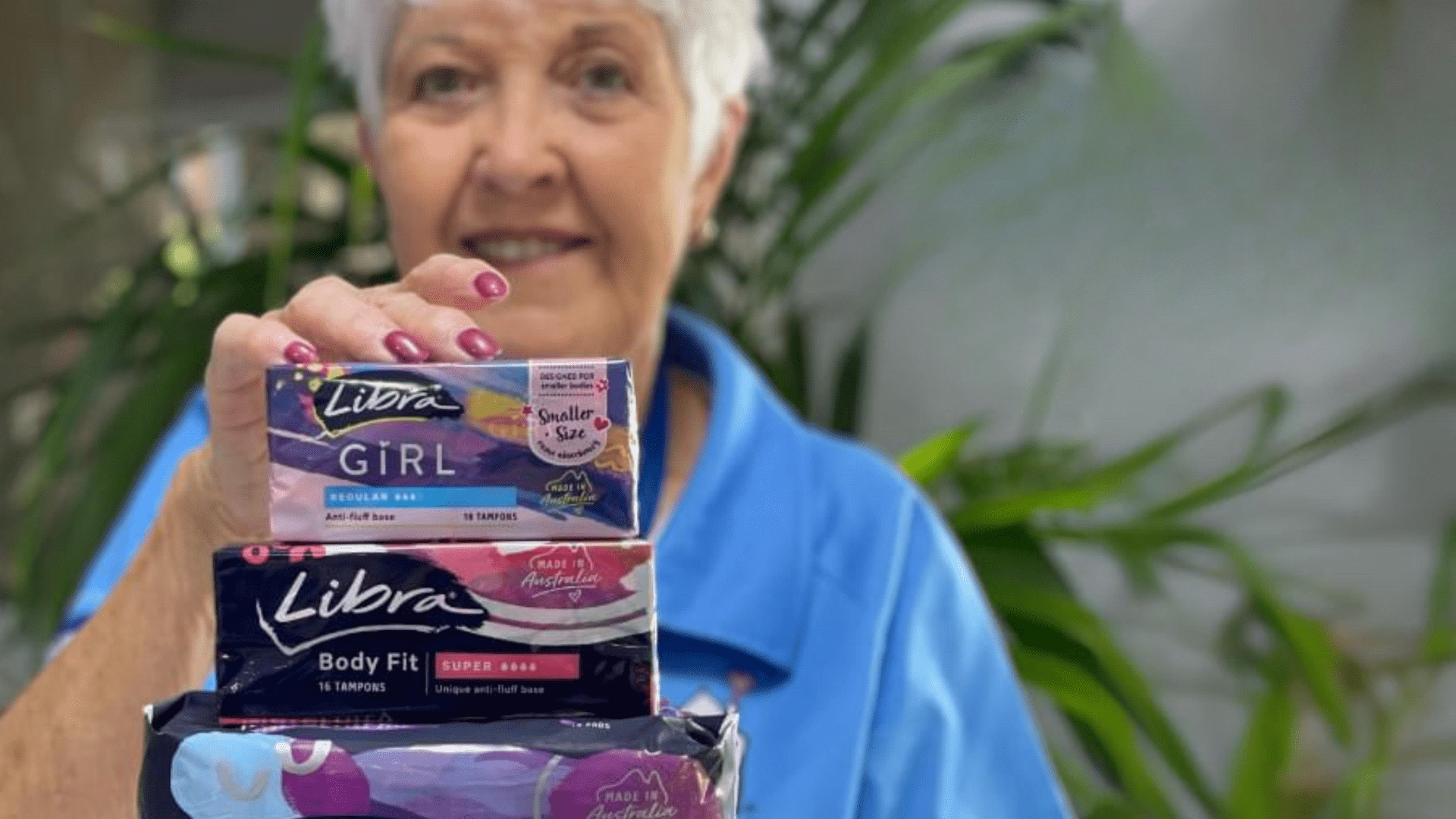 Essity products held by RMHC volunteer