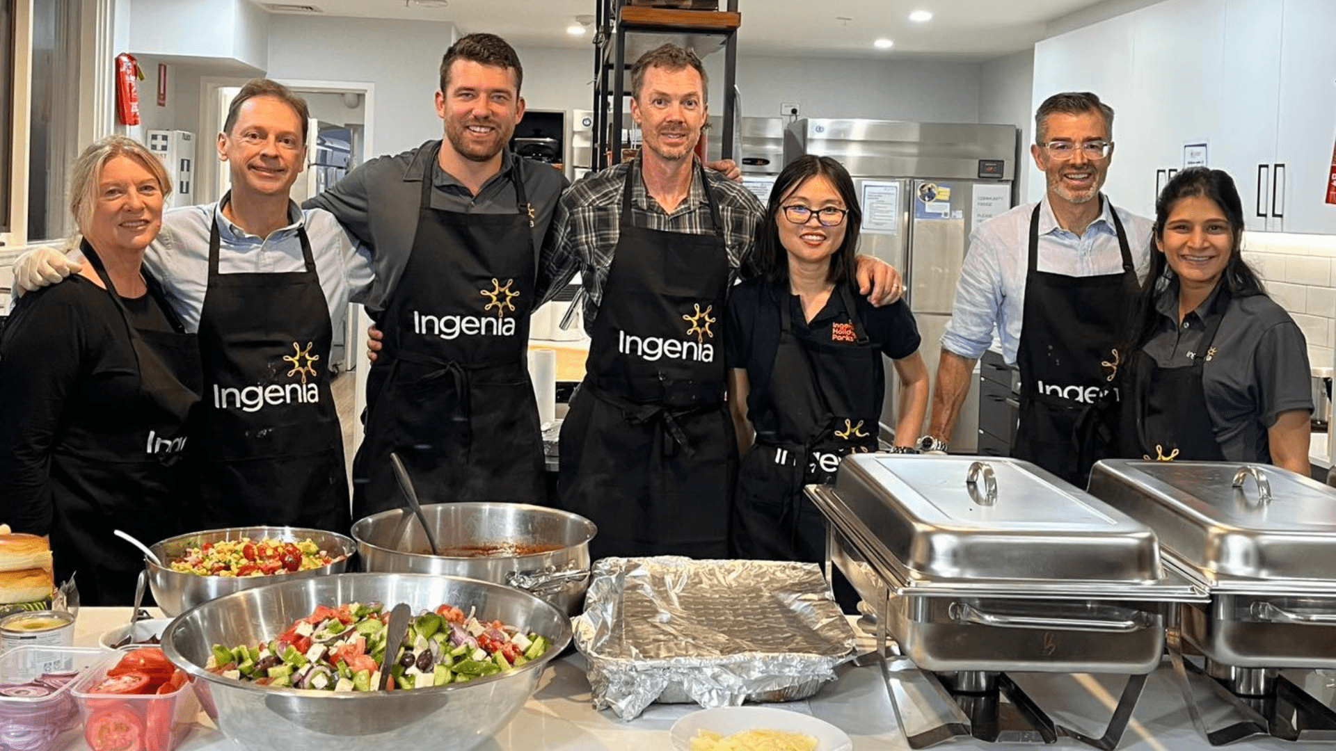 Ingenia staff at a Meals from the Heart