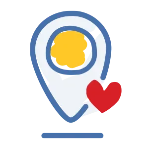 RM_Local_Program-LRG illustrated map pin icon representing local programs to benefit the local RMHC chapter