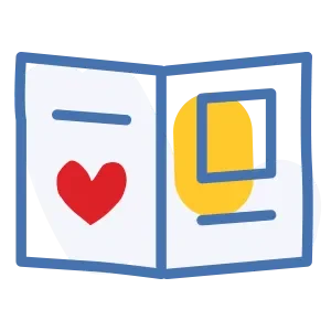 health-education-LRG illustrated icon of a health-related pamphlet